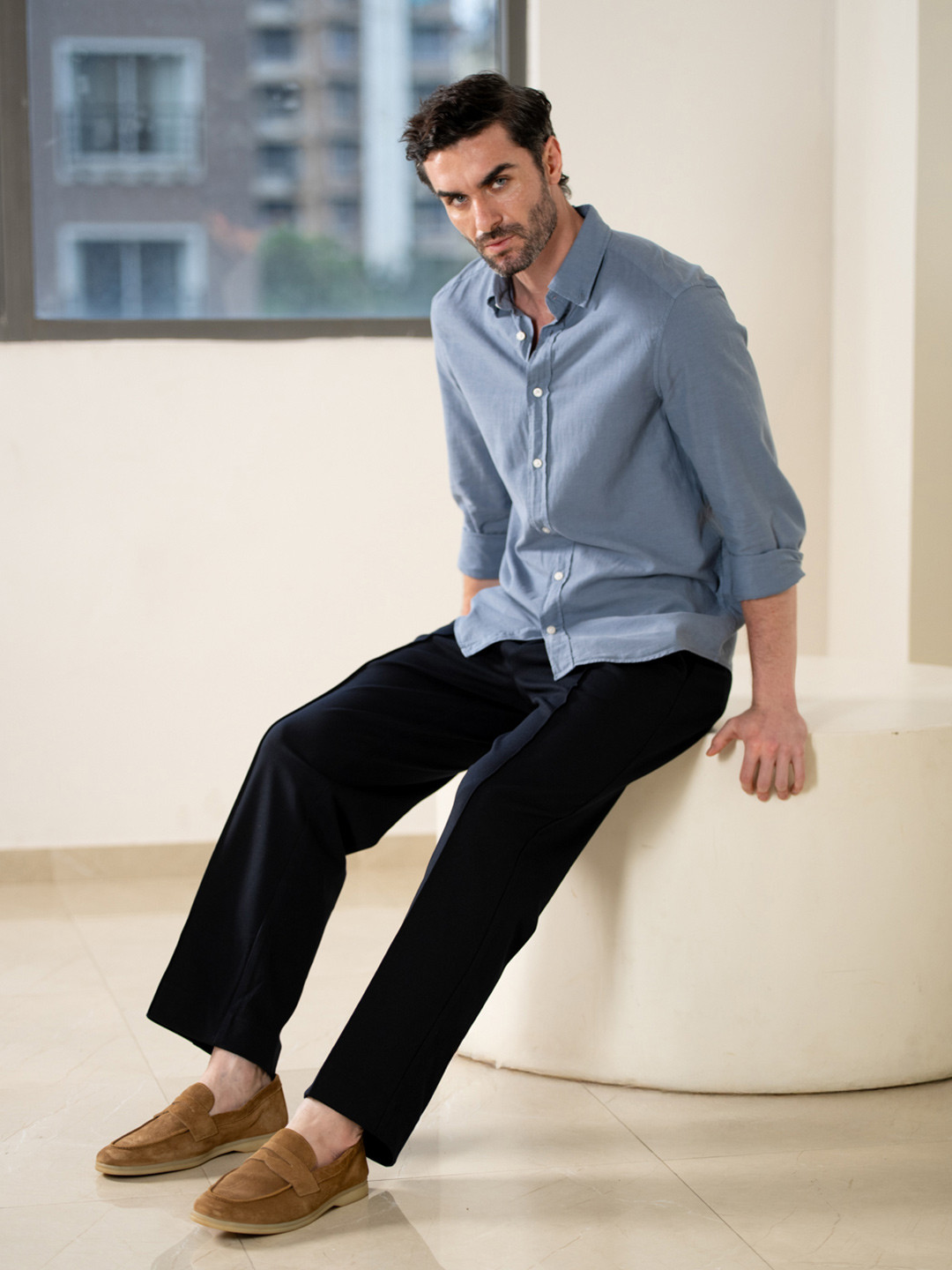 The Pant Project Men Relaxed Pleated Trousers