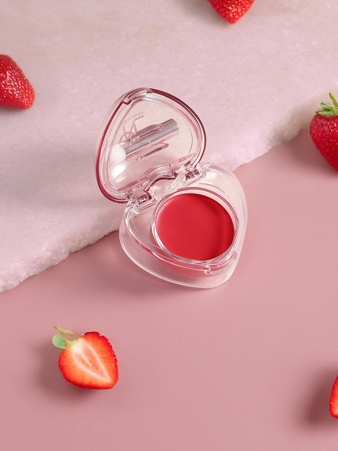 CUFFS N LASHES Sweet Heart Blur Pudding Lip & Cheek Mud - Strawberry Whip 03