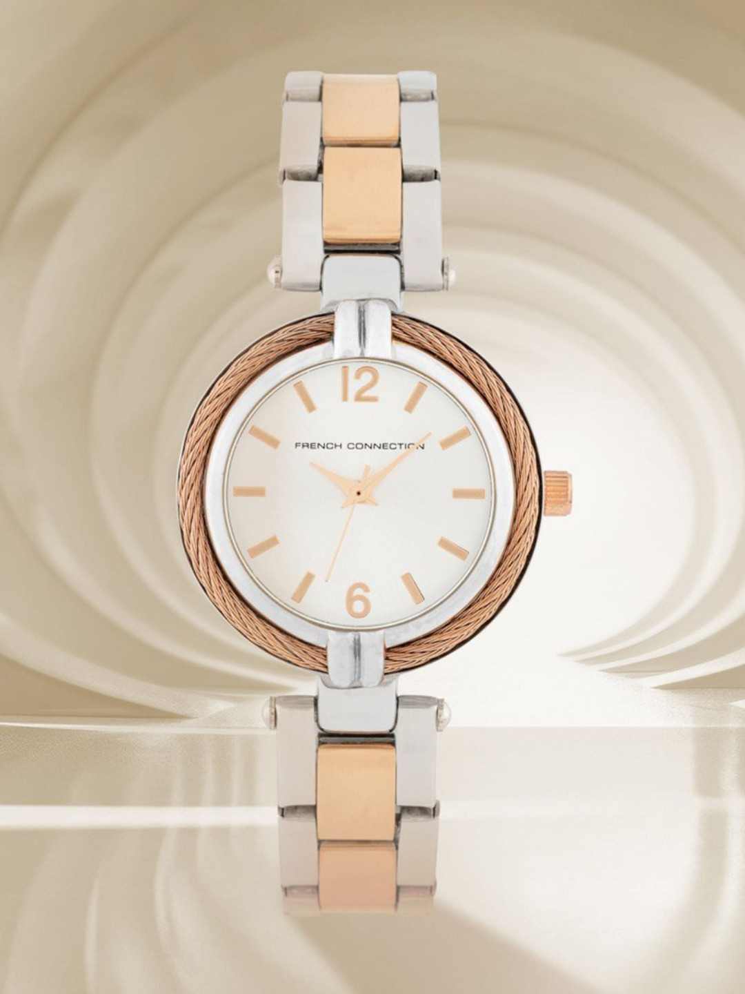 French Connection Women Alloy Dial & Stainless Steel Strap Analogue Watch FCW12RTM
