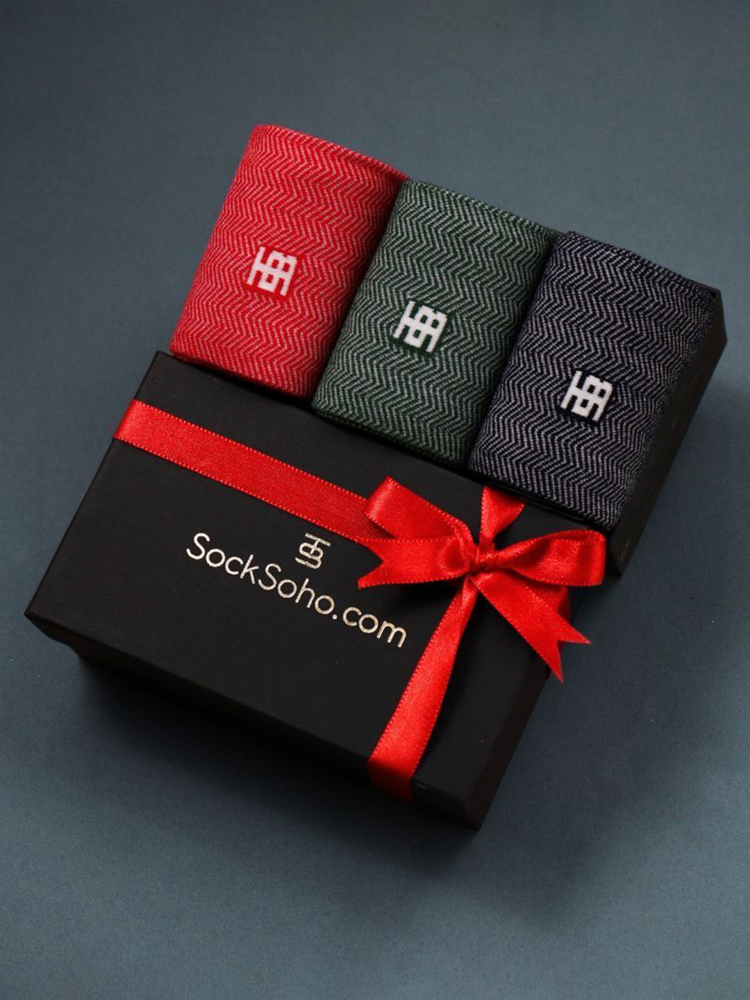 SockSoho The Heritage Gift Box Men Pack Of 3 Assorted Calf Length Socks