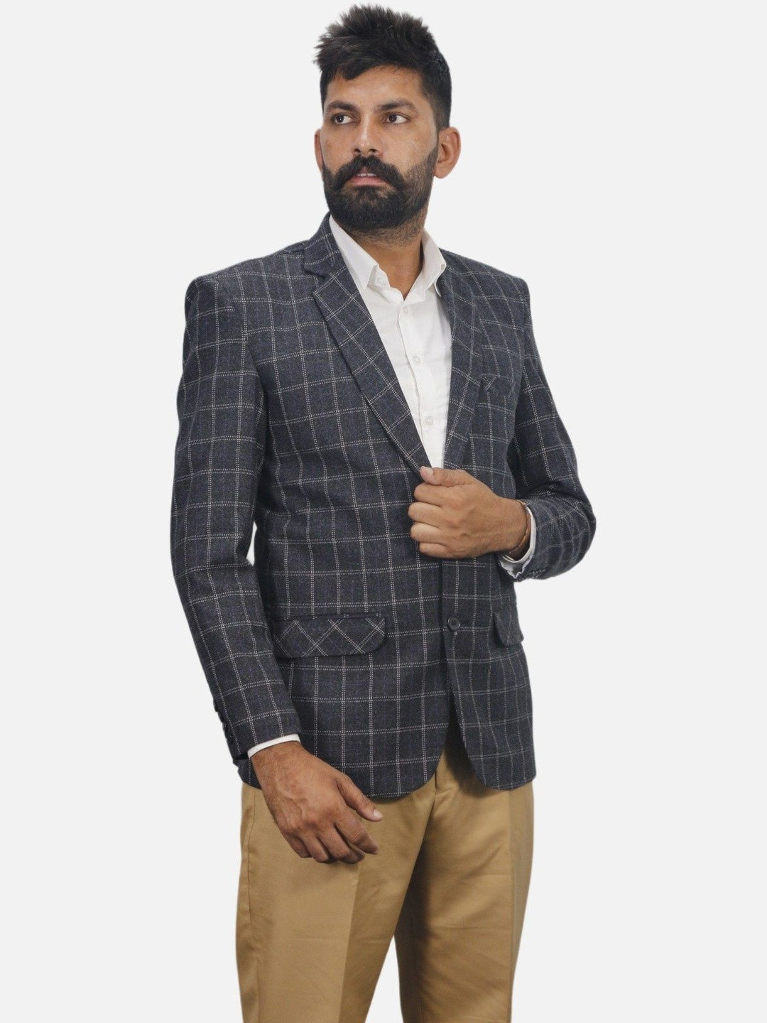 GARGIAN Master Cut Men Wool Blend Regular Fit Blazer