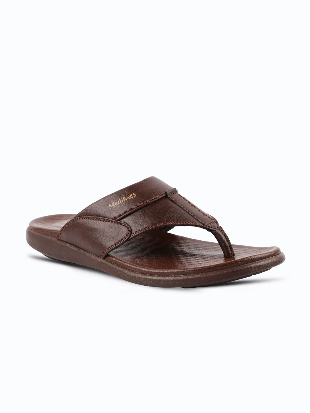 MEDIFEET Men Textured Open Back Sandals