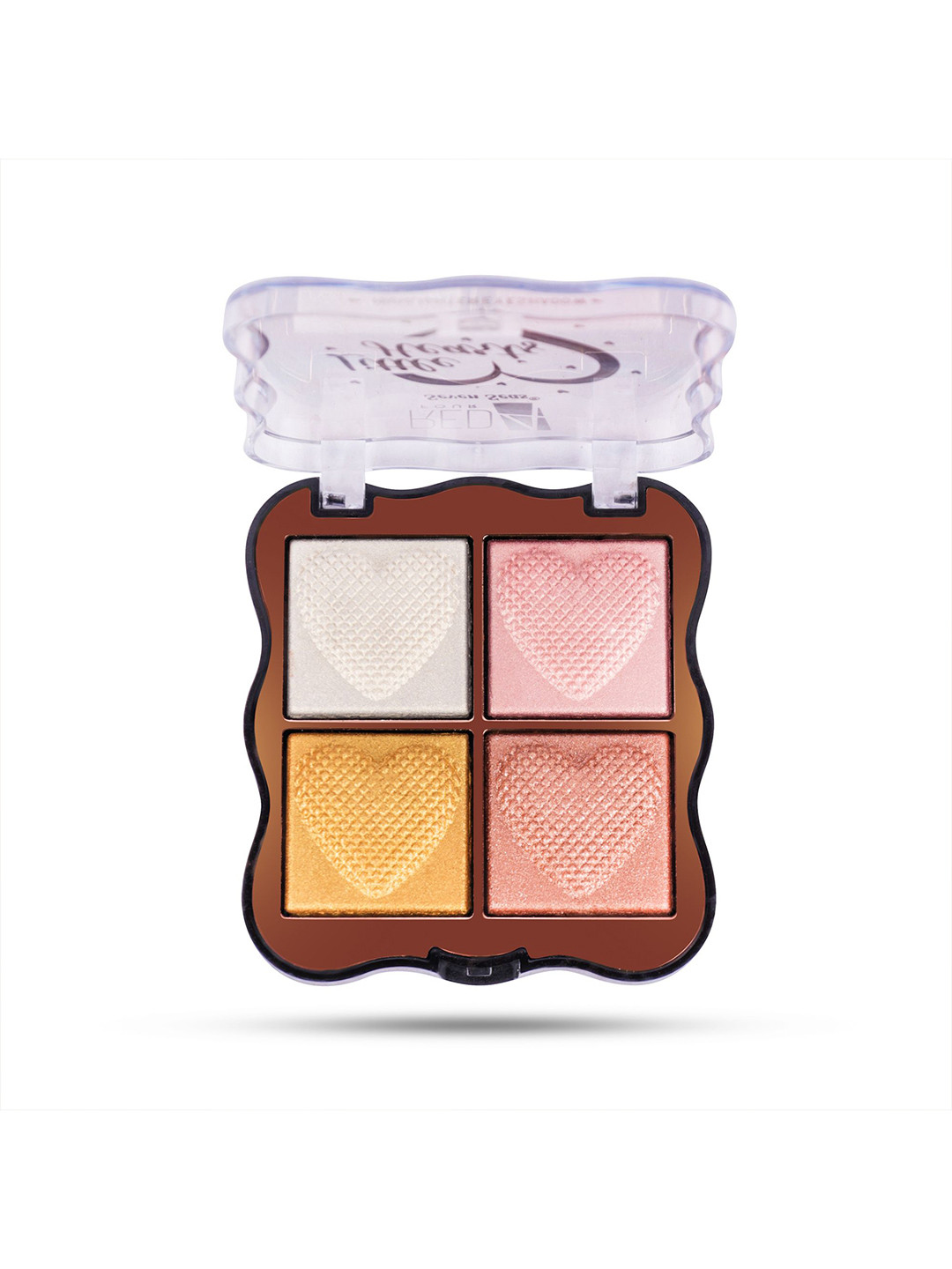 RED 4 Little Hearts Highlighter Eyeshadow Palette- Shade-01
