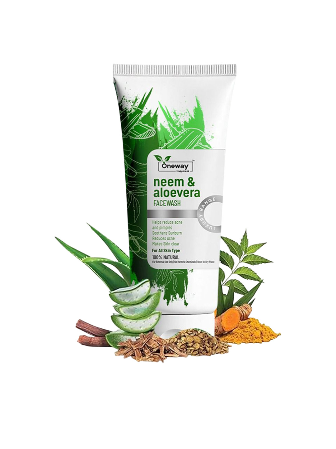 Oneway Happiness Neem Fresh Glow Face Wash- 100 ml