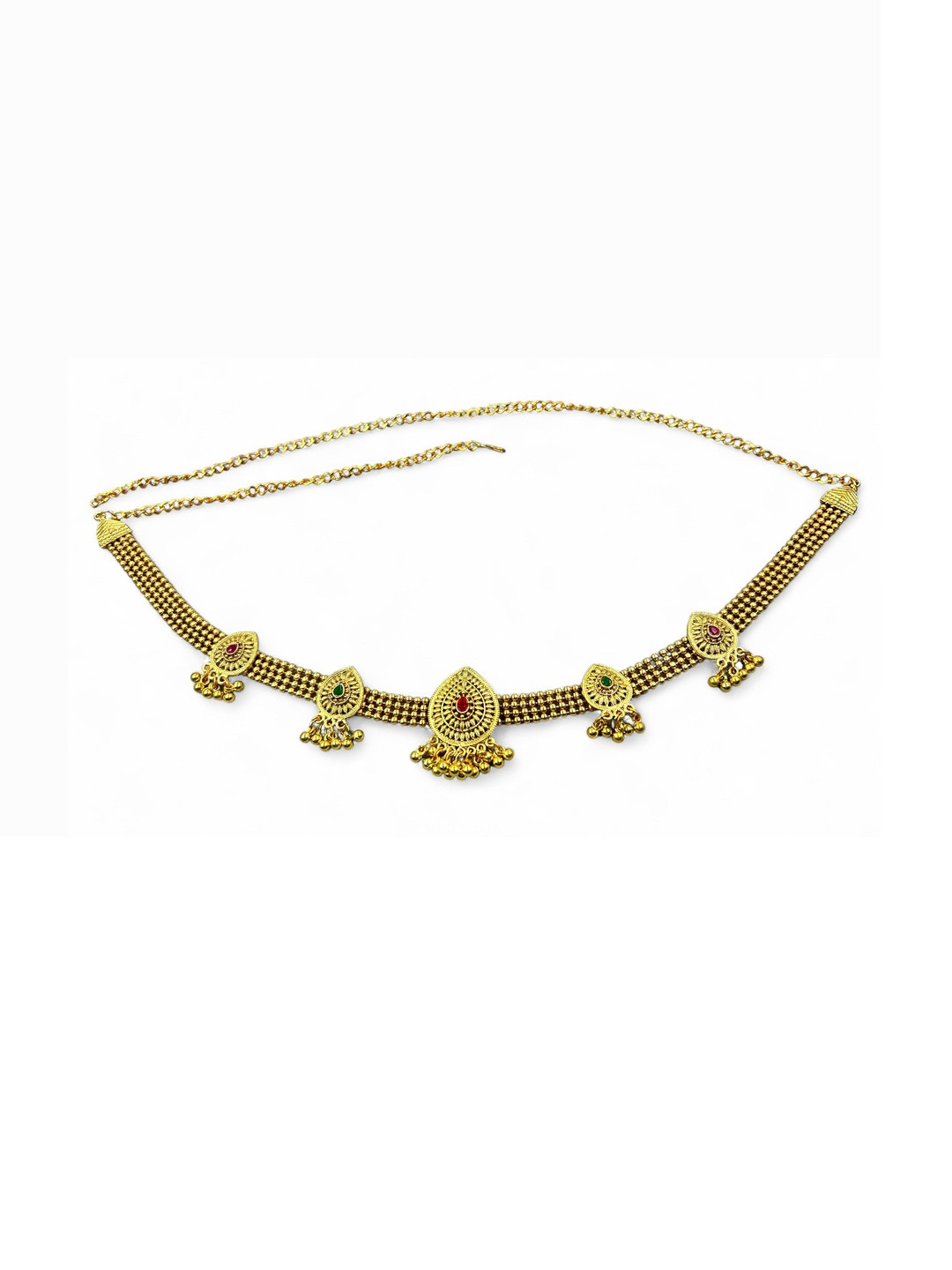 ANTIQUE JEWELLERY Gold Plated Pearls Studded Saree Accessories