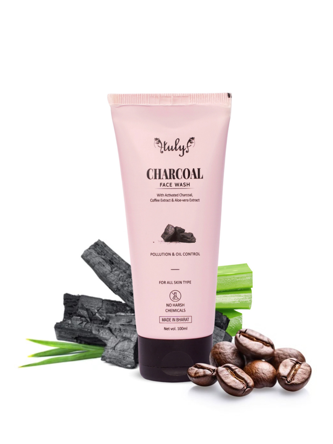 Atulya Medilink Charcoal Facewash With Coffee Extract For Pollution & Oil Control - 100 ml