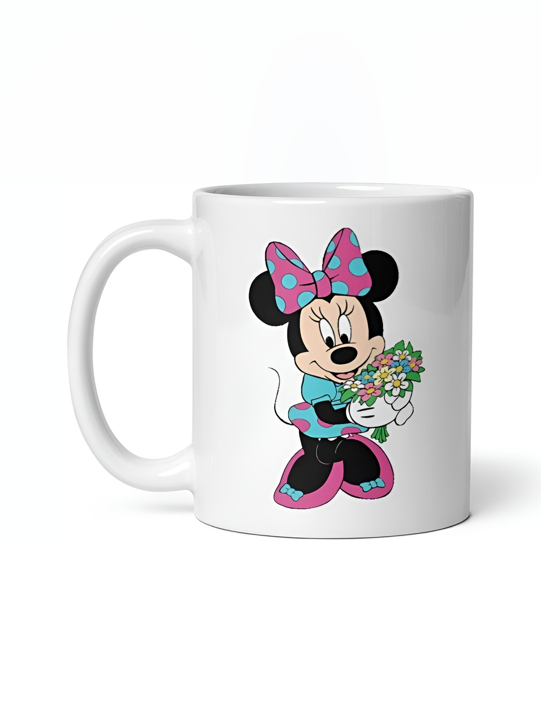 Mr UVD White & Blue Graphic Typography Printed Ceramic Glossy Mug 350 ml