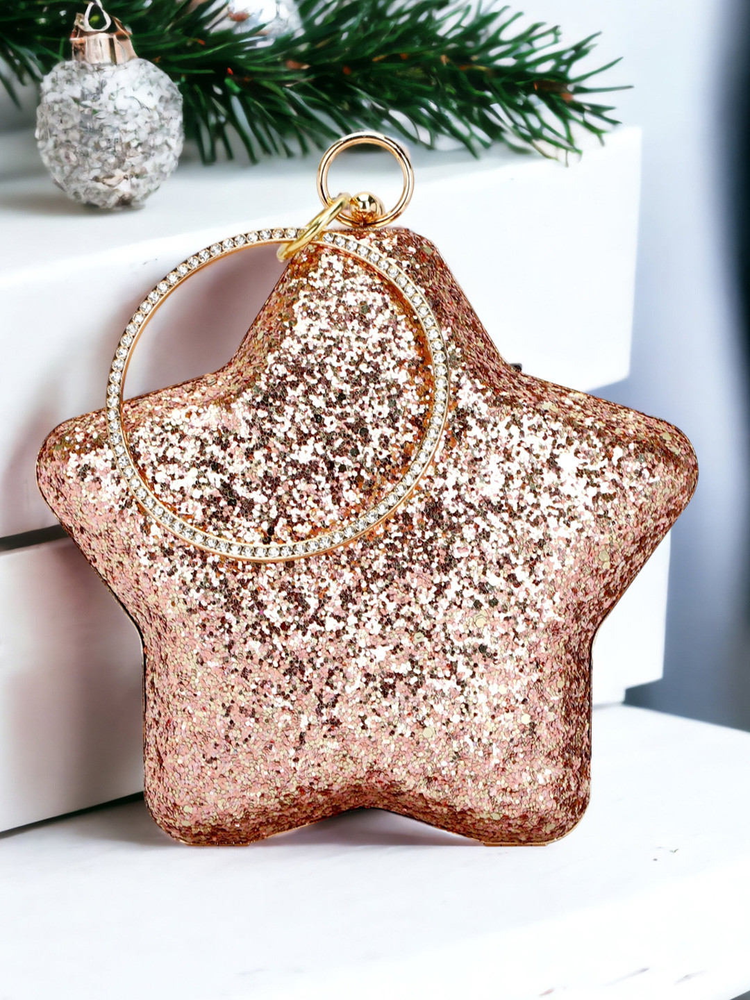 Toobacraft Embellished Box Clutch