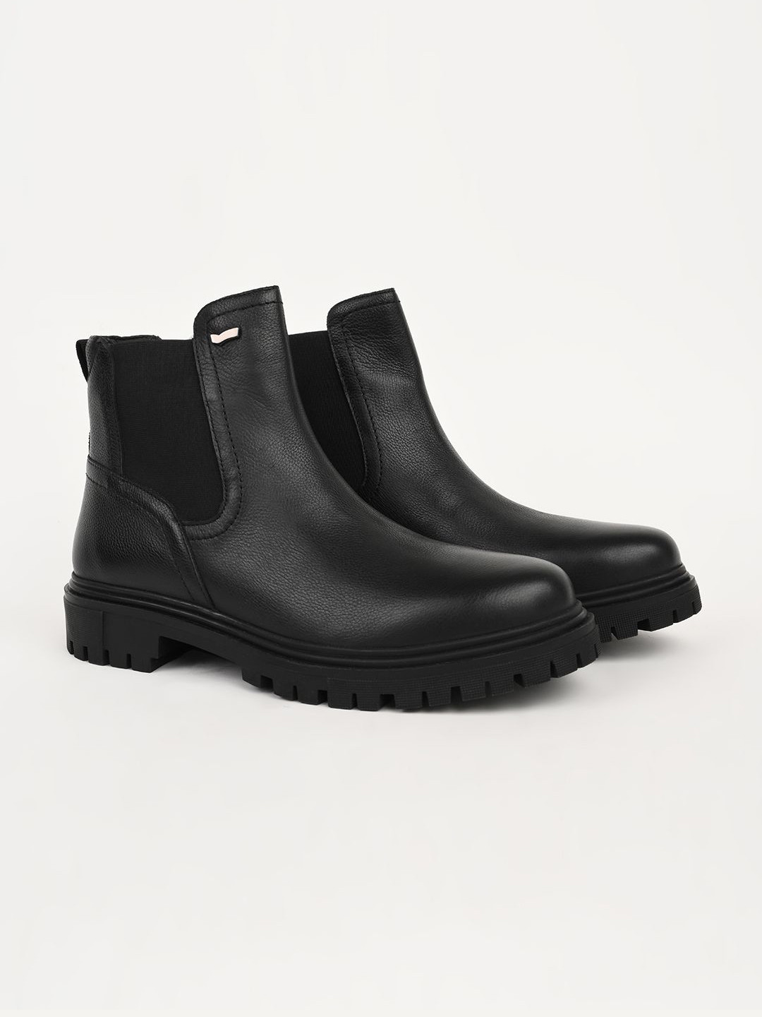 GAS Leather Round-Toe Casual Regular Boots