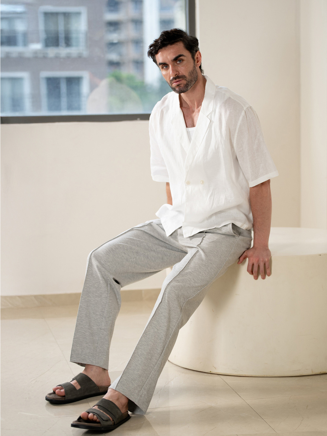The Pant Project Men Relaxed Fit Pleated Trousers