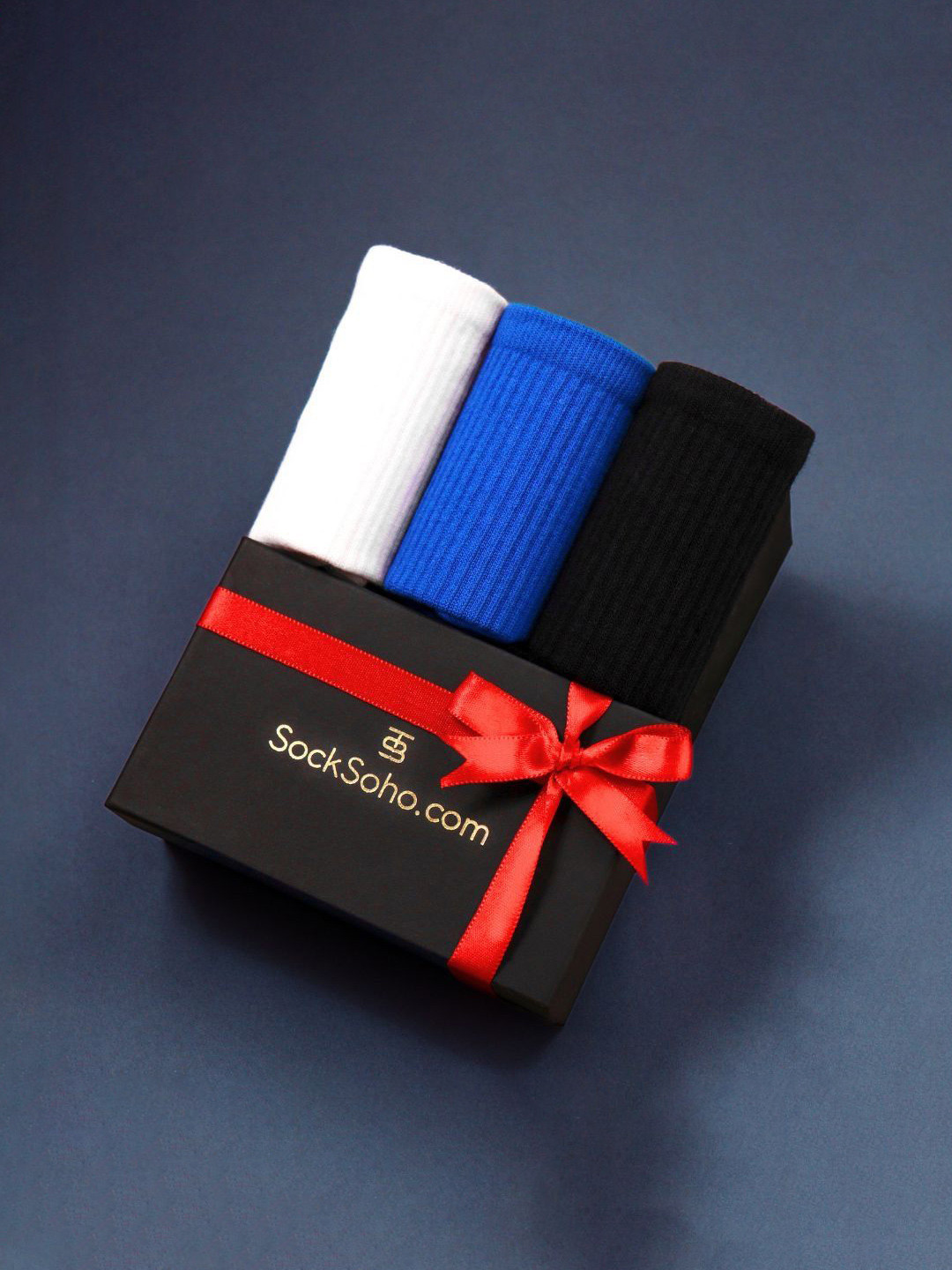 SockSoho Peak Performance Gift Box Men Pack Of 3 Assorted Calf Length Socks