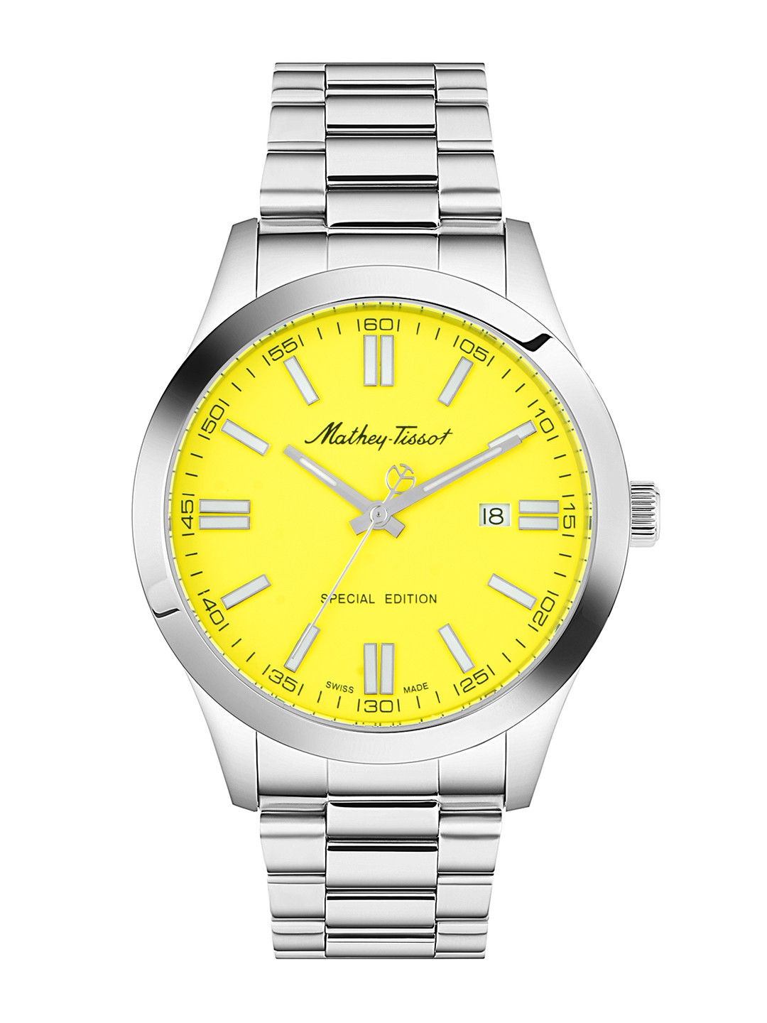 Mathey-Tissot Swiss Made Special Edition Analog Yellow Dial Men's Watch - H455J