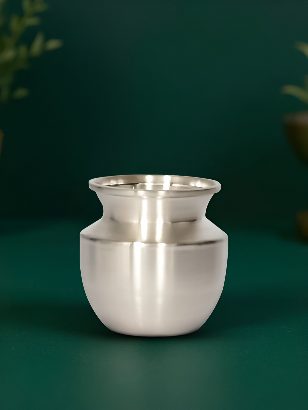 PRESHIOUS Pure Silver Chambu Pooja Metalware - 75 ml