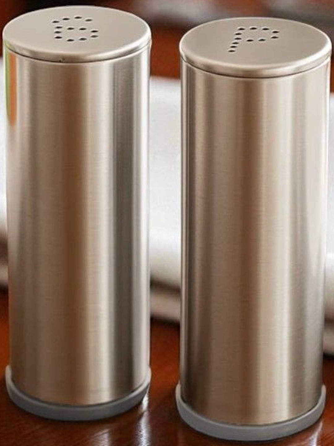 DeoDap Stainless Steel Salt and Pepper Shaker Set
