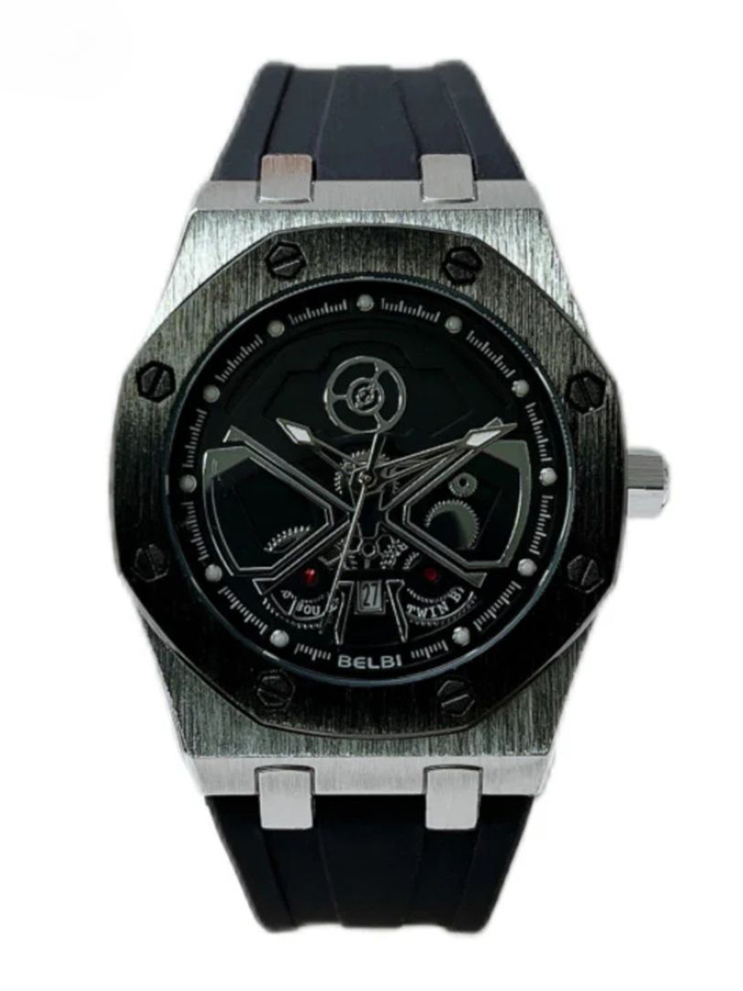 Belbi Men Skeleton Dial & Straps Analogue Watch NEWBL198_751701488811
