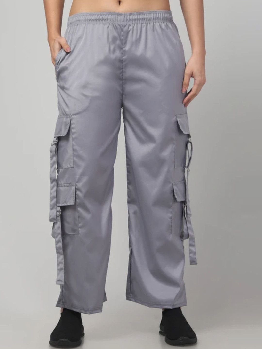 ColorMeGorgeous Women Straight Fit Cargos Track Pants