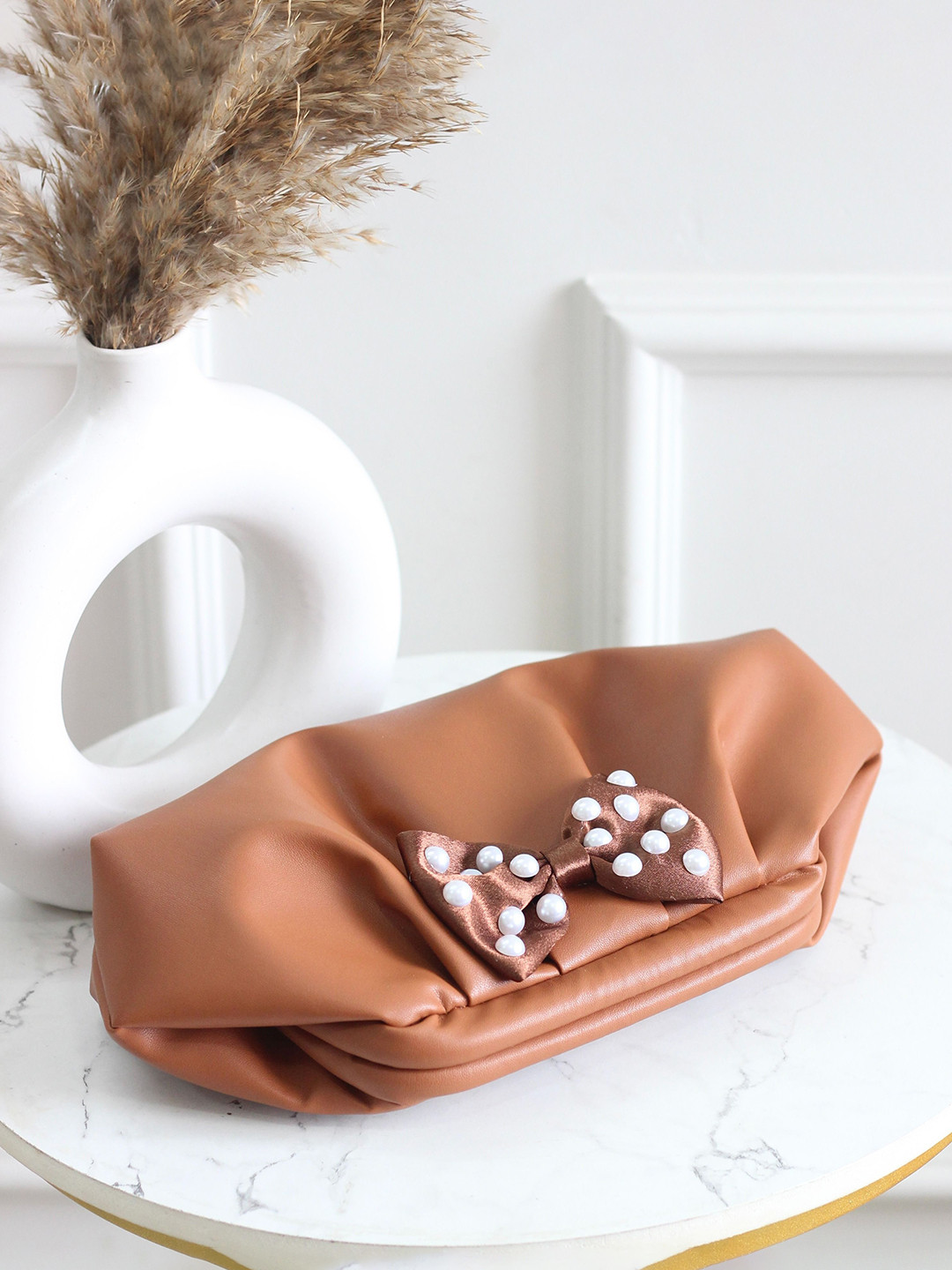 BOXWISH BY BHUMIKA Bow Detail Purse Clutch