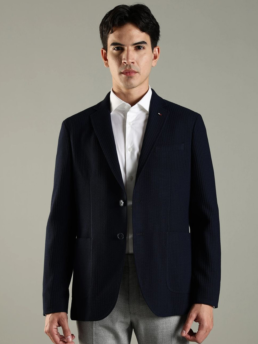 Tommy Hilfiger Texture Single Breasted Blazer