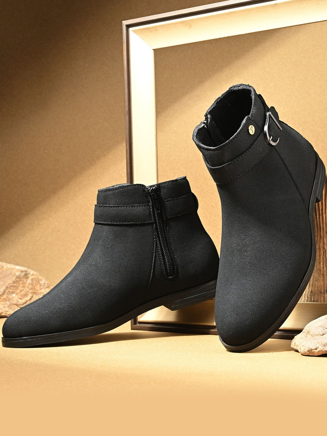 Premium Women Black Chelsea Boots