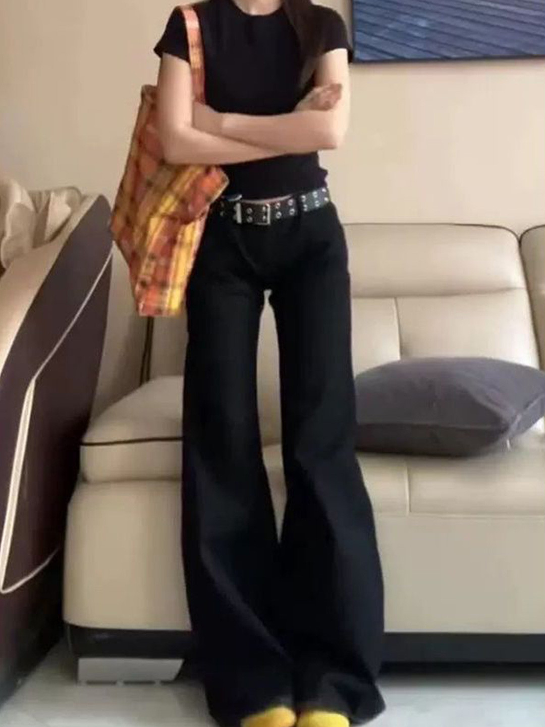 StyleCast x Revolte Women Mid-Rise Flare Jeans