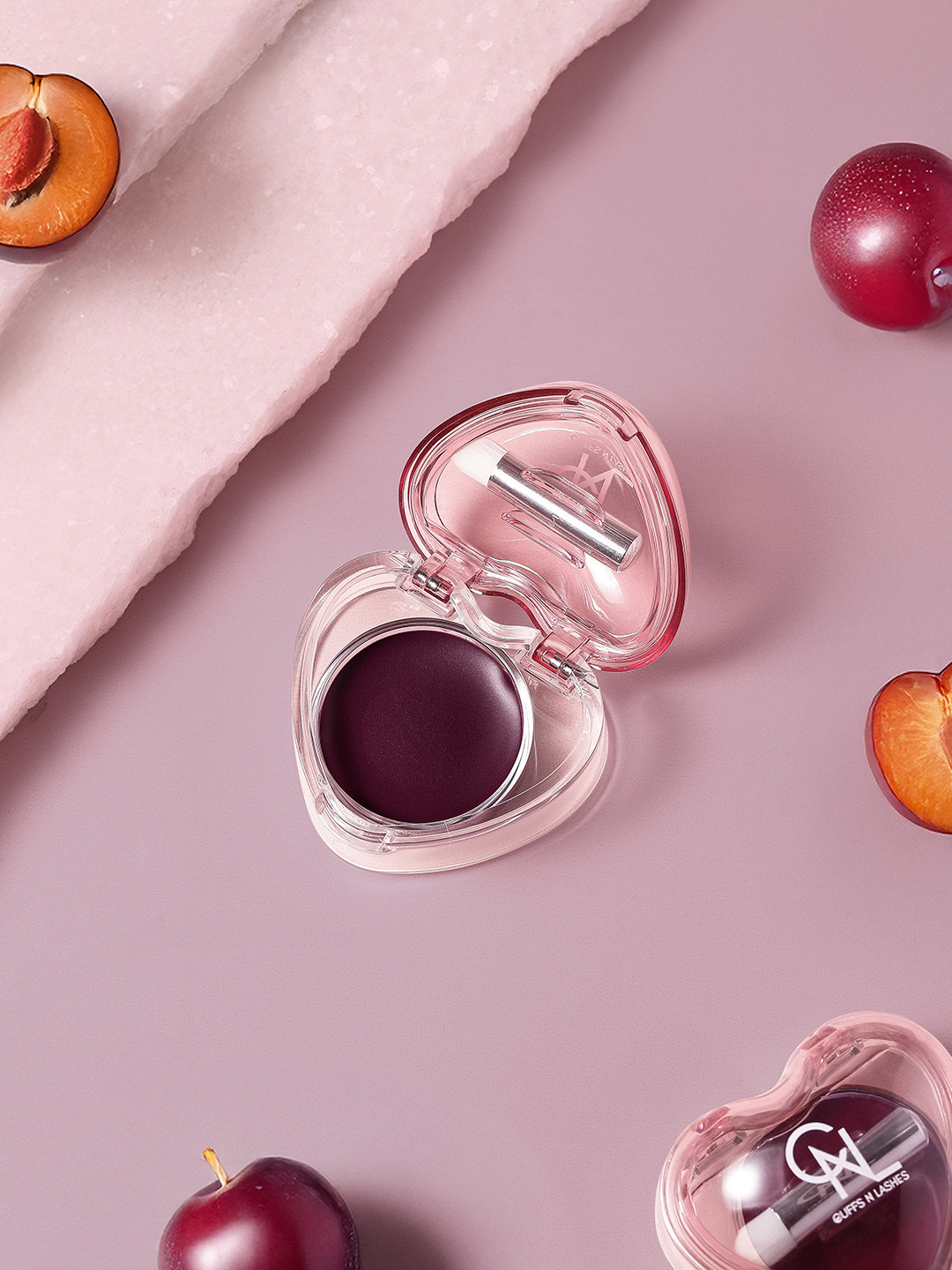 CUFFS N LASHES Sweet Heart Blur Pudding Lip & Cheek Mud - Plum Pudding 08