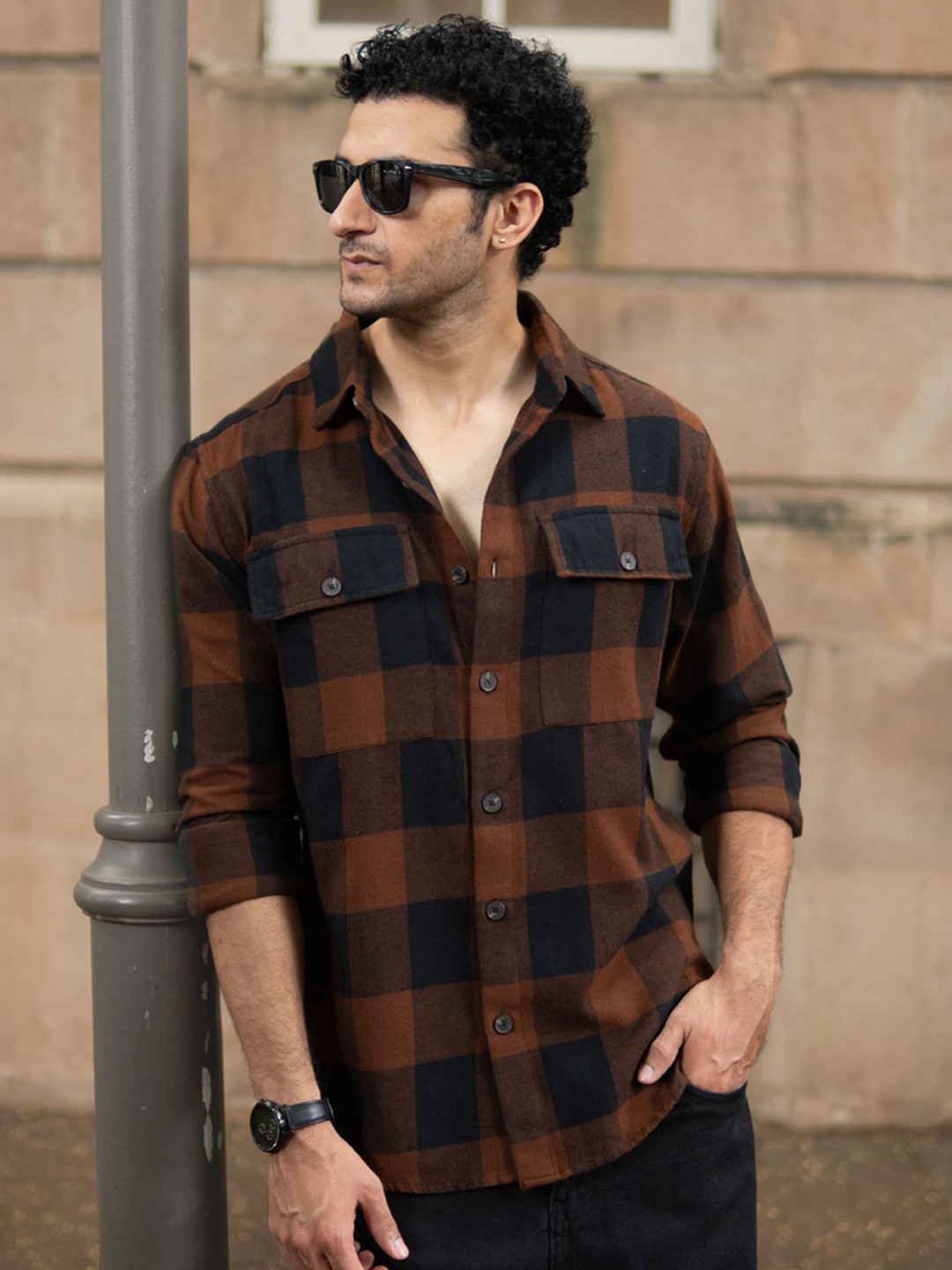 Powerlook Buffalo Checked Long Sleeves Shirt