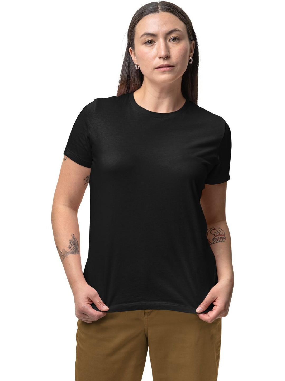 Tipsy closet Women Combed Cotton T-shirt