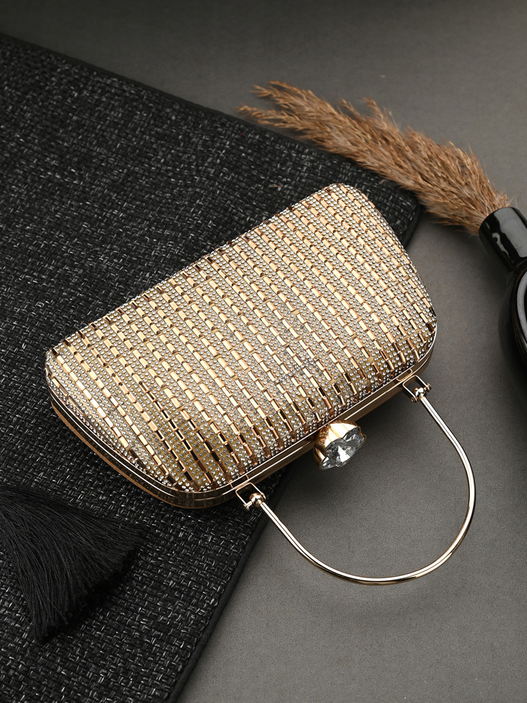 Toobacraft Embellished Box Clutch