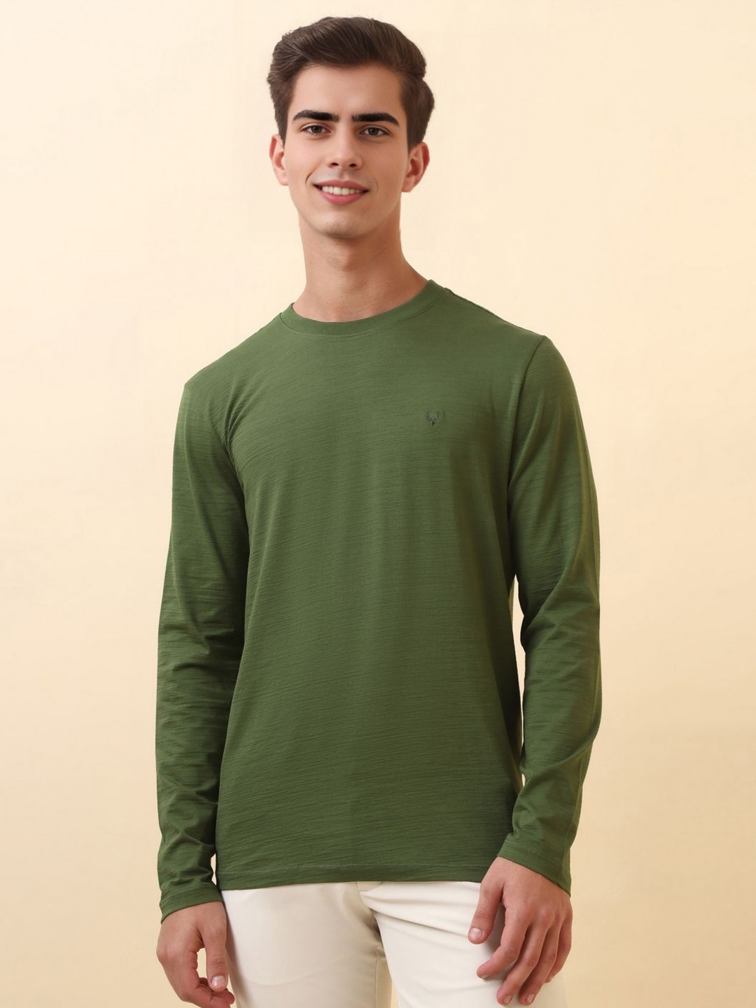 Allen Solly Men Solid Round Neck T-shirt