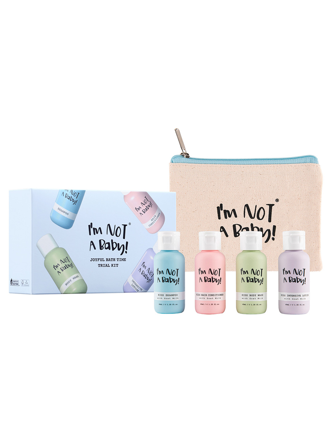 Joyful Bath Time Trial Kit with Special Gift Eco Pouch