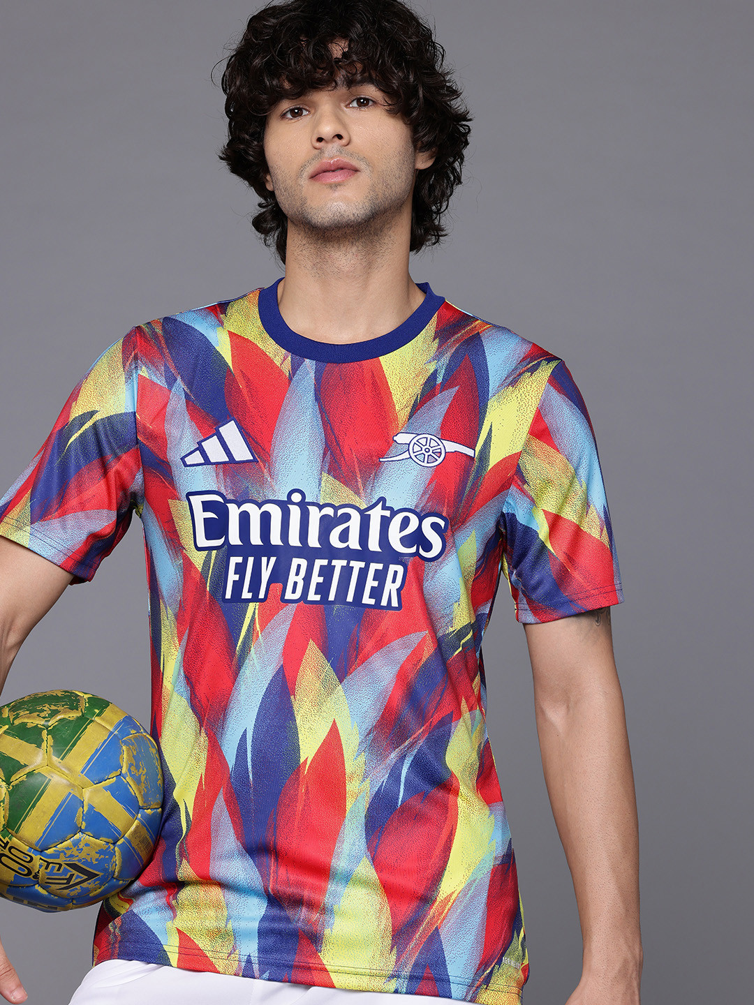 ADIDAS Abstract Print Aeroready Slim Fit Arsenal 25/26 Third Football Jersey