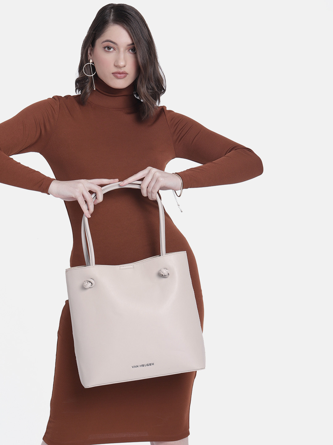 Van Heusen Solid Tote Bag