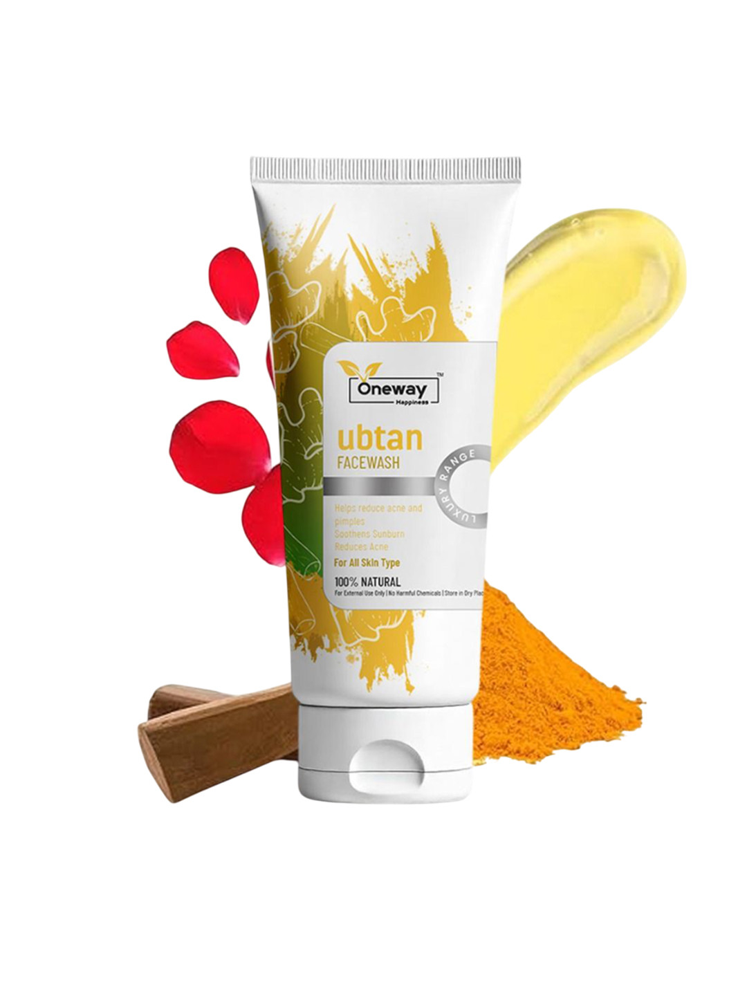 Oneway Happiness Ubtan & Turmeric Face Wash- 100 ml