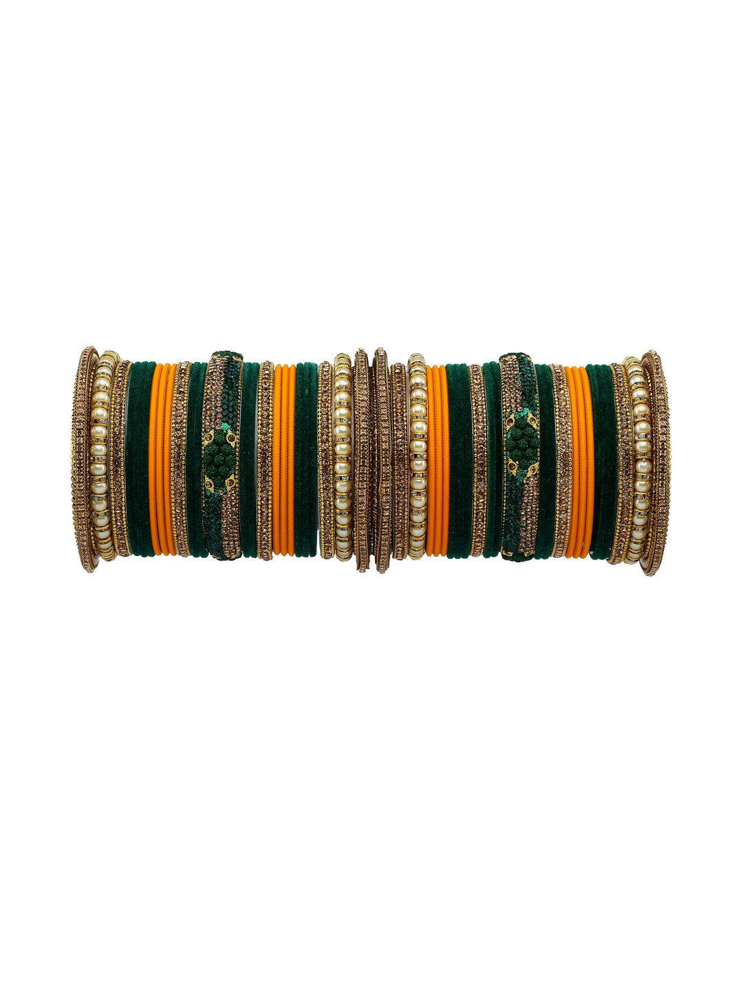 GLIKA Women Alloy Artificial Stones & Beads Bangles