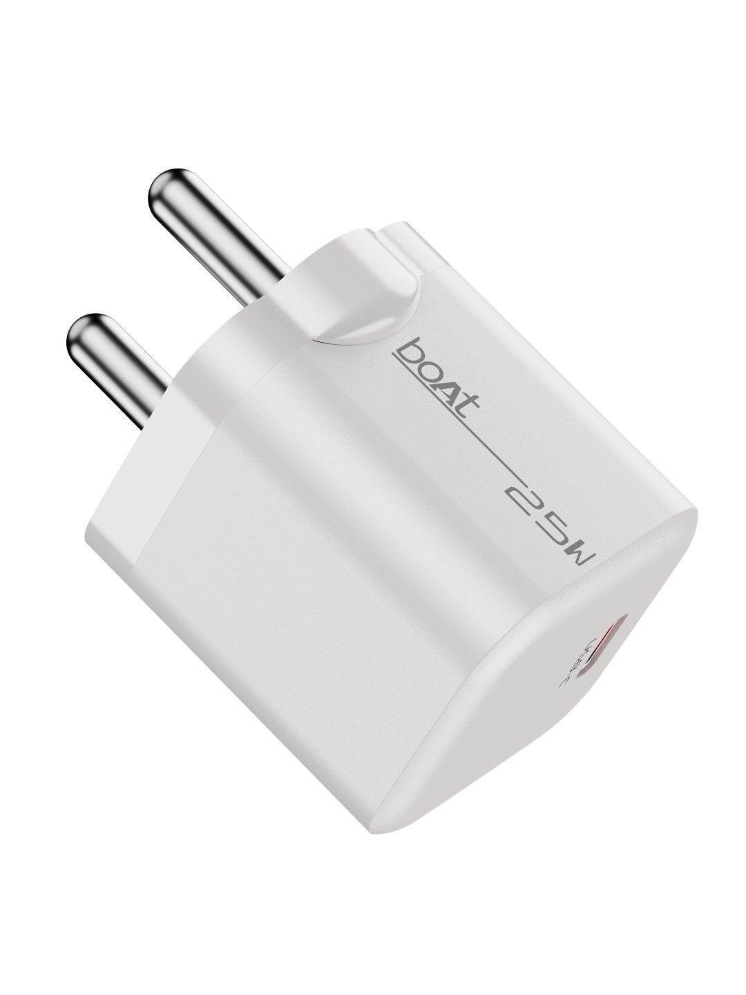 boAt 25W PD Fast Charger with PD & PPS Auto Detect Charging Rust-Free Pins Smart IC Safety