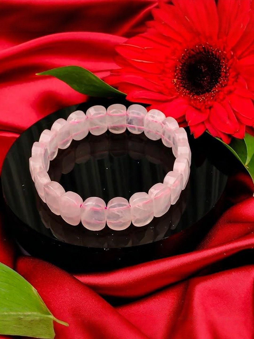 Profounnd Gems & Jewels Unisex Rose Quartz Bracelet