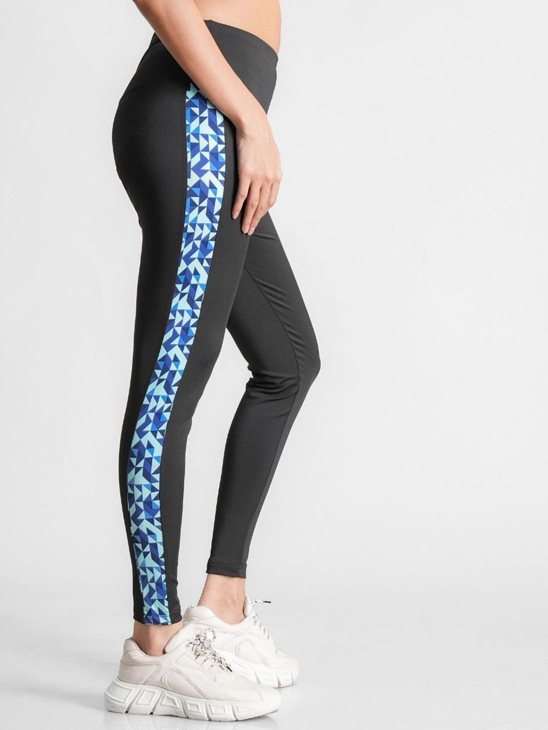 FLURR High Waist Side Striped Rapid-Dry Tights