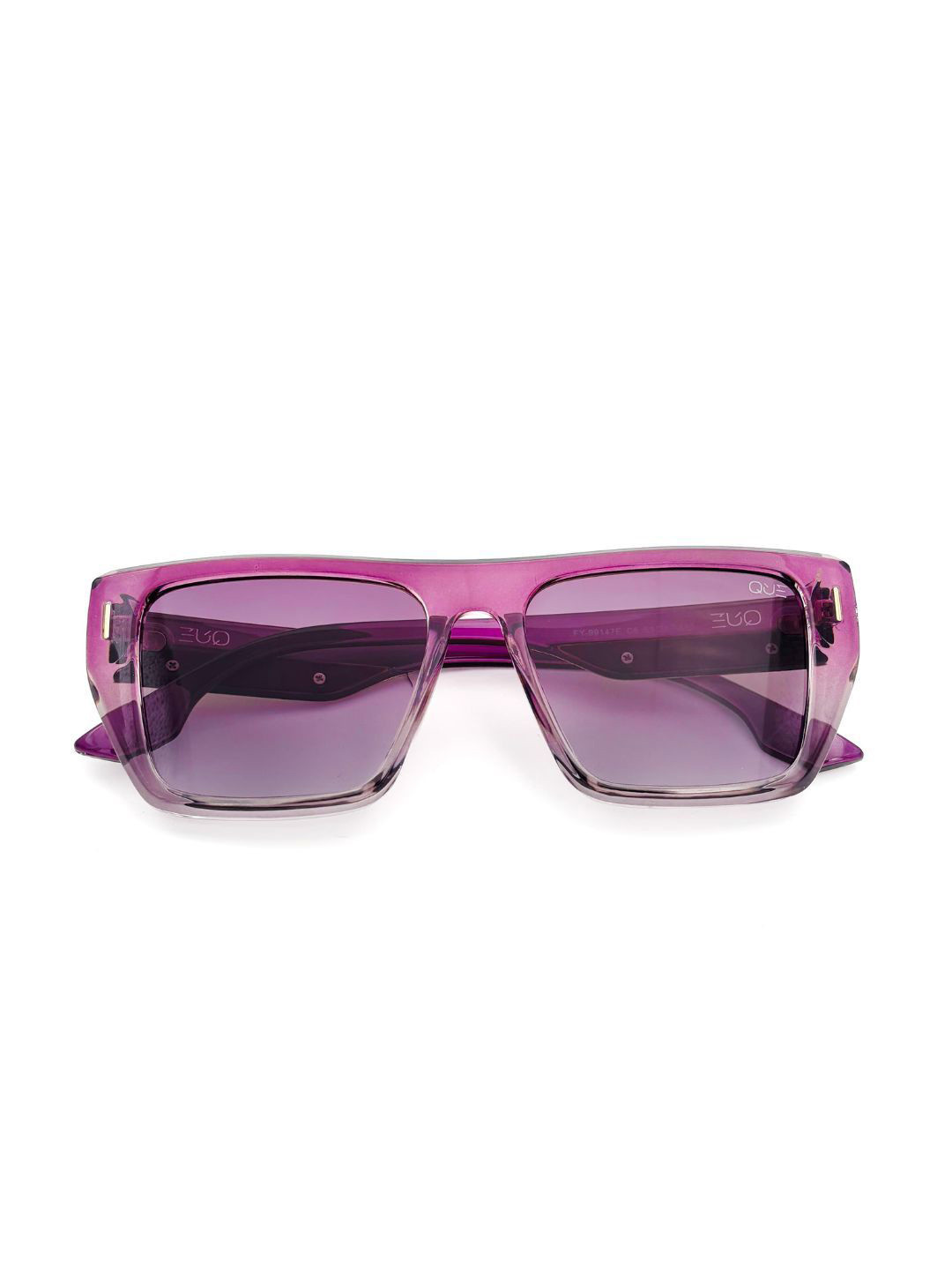 QUE UNIVERSE Women Oversized UV Sunglasses QUE_PMLN_FY-99147E_GradientPurple_C6_L