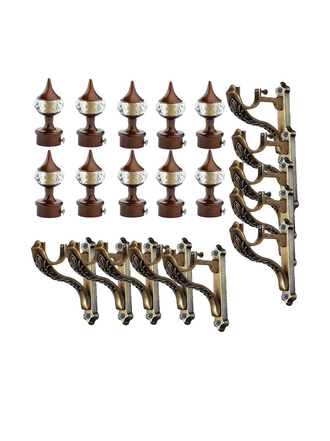 GLOXY Aluminium Animal Print Curtain Holder