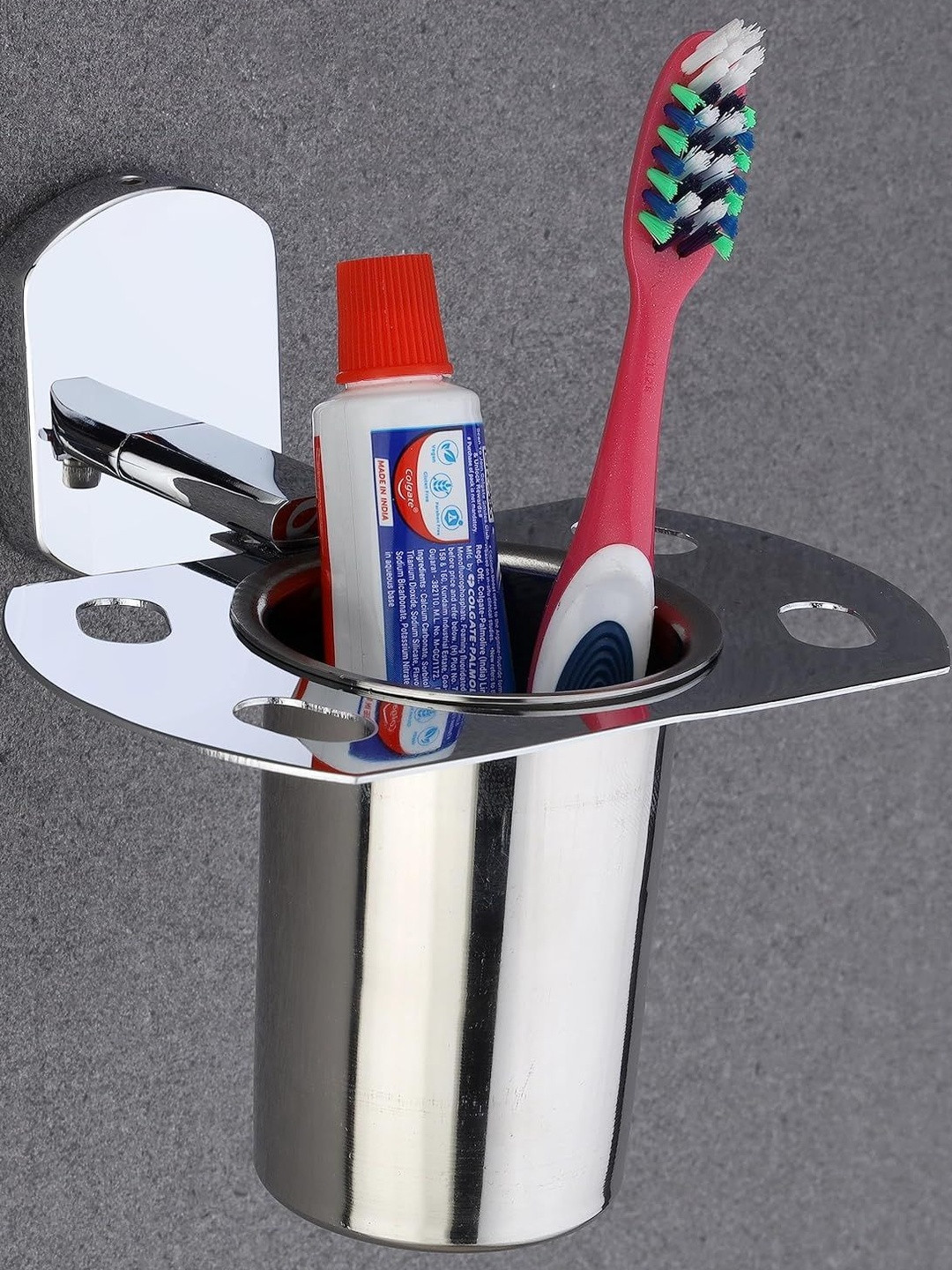 GLOXY Silver-Toned Stainless Steel Holder