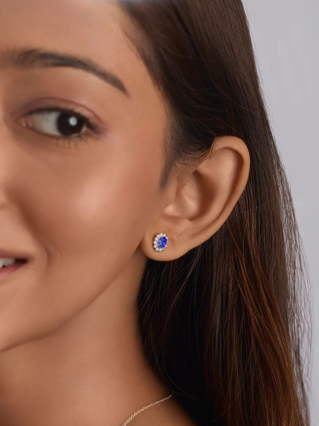 BAYAN JEWELRY Women Oval Studs Earrings