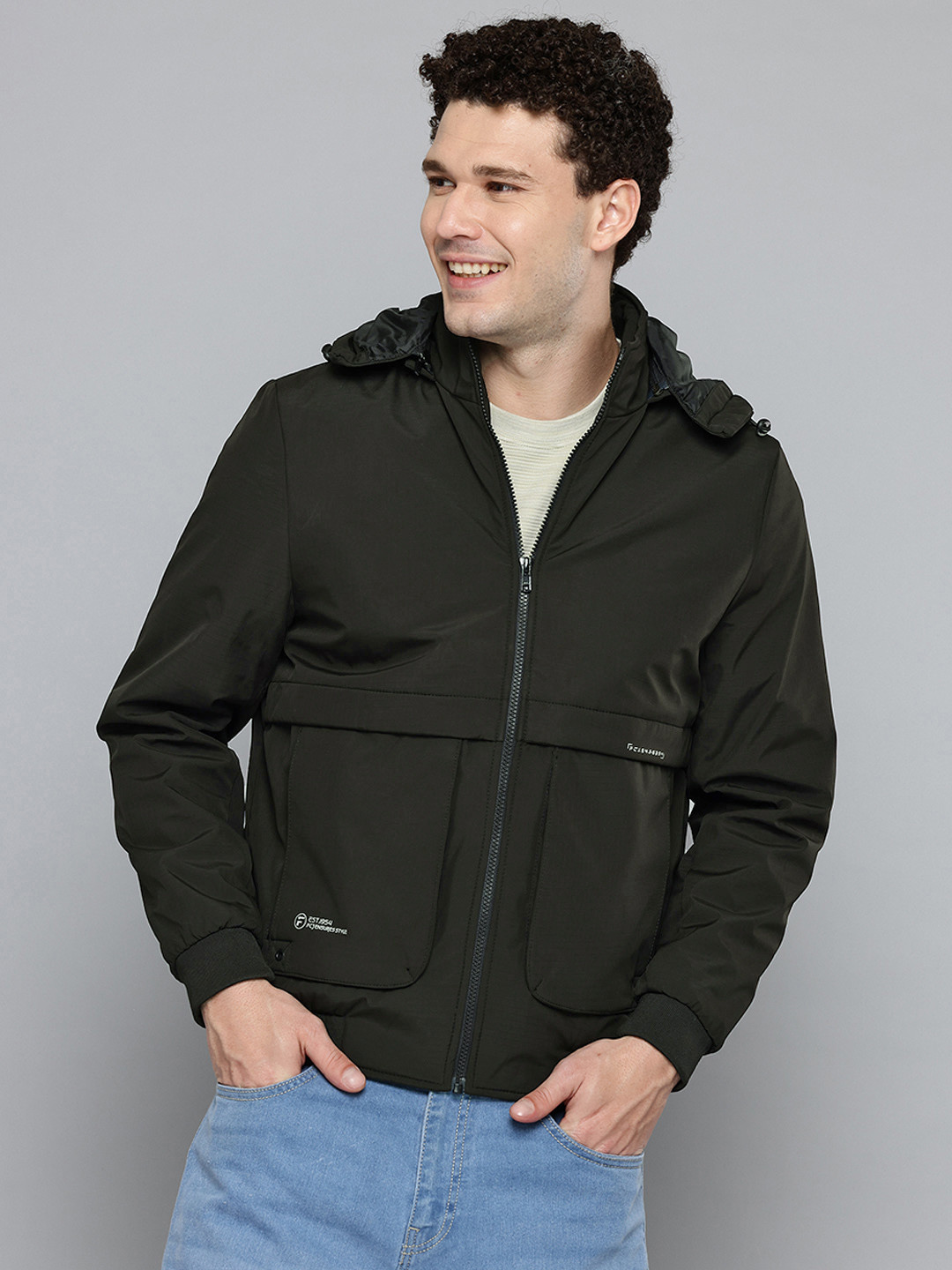 Fort Collins Detachable Hood Bomber Jacket
