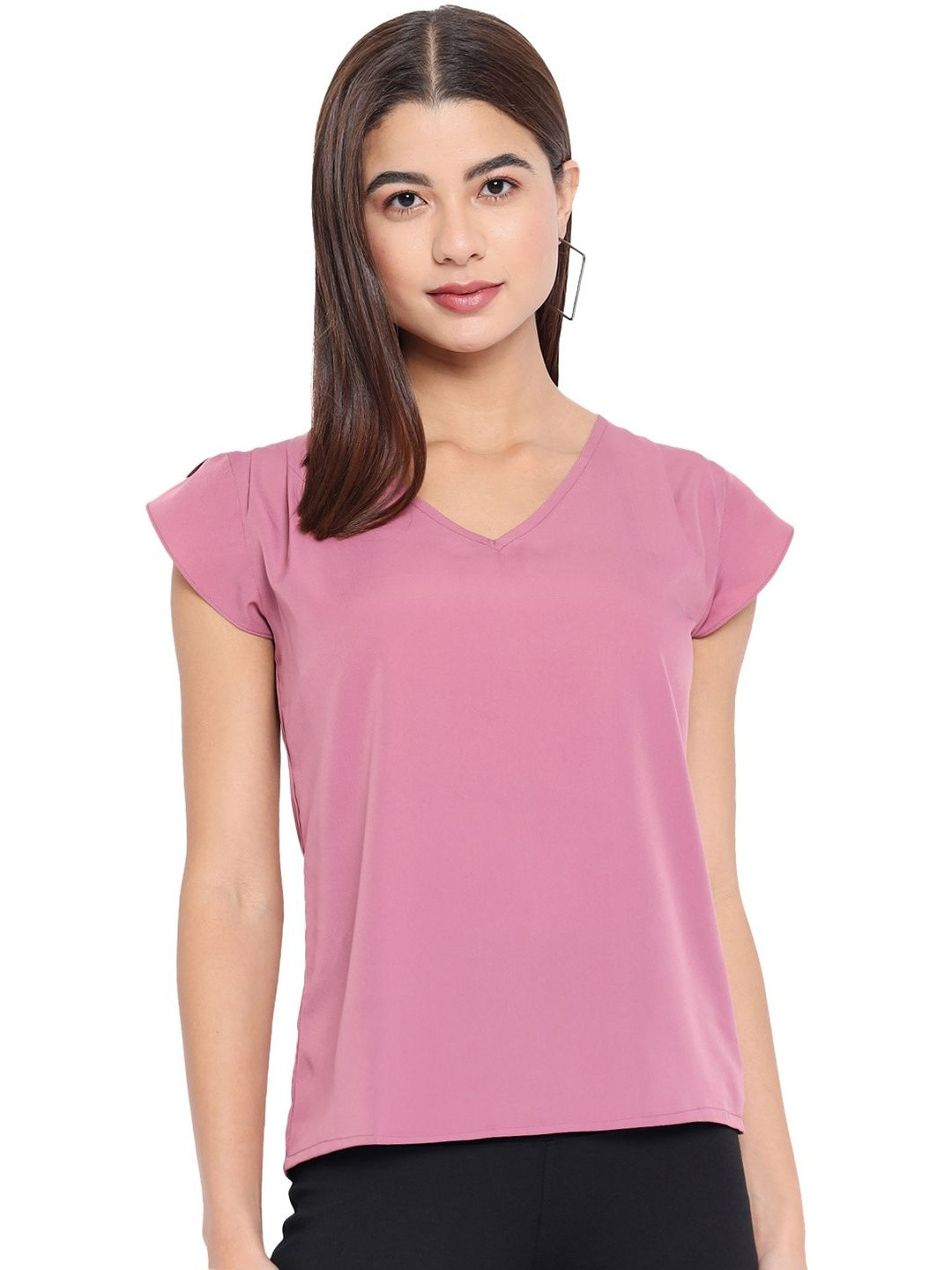 OTIRA Solid Regular Top for Women