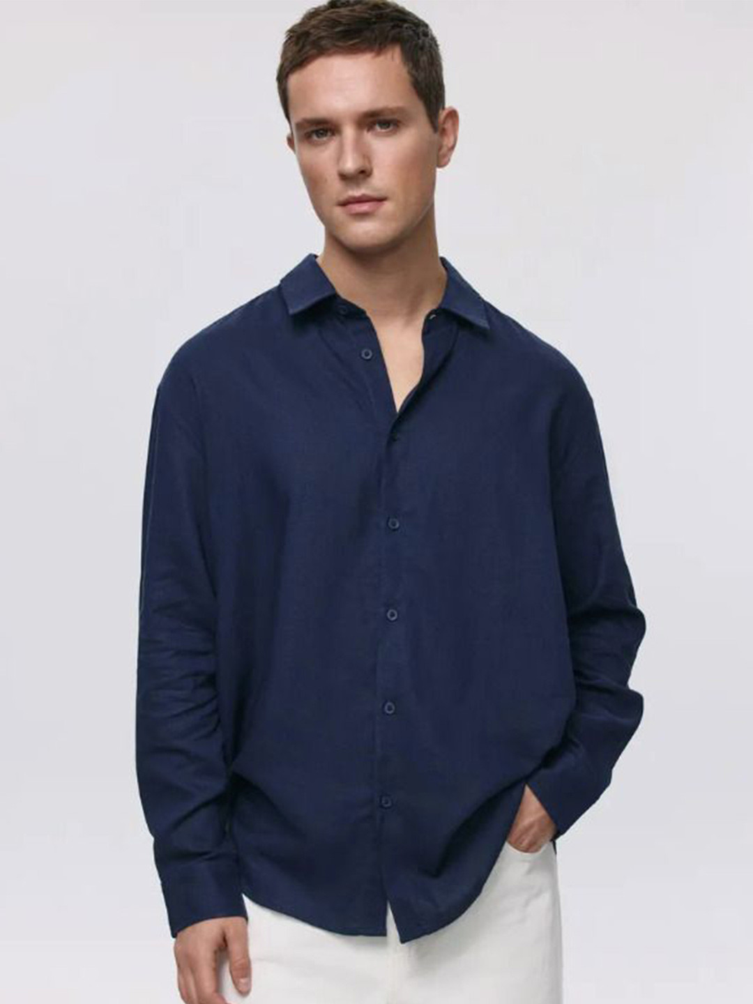 Bella Babe by SK Long Sleeves Cotton Linen Shirt
