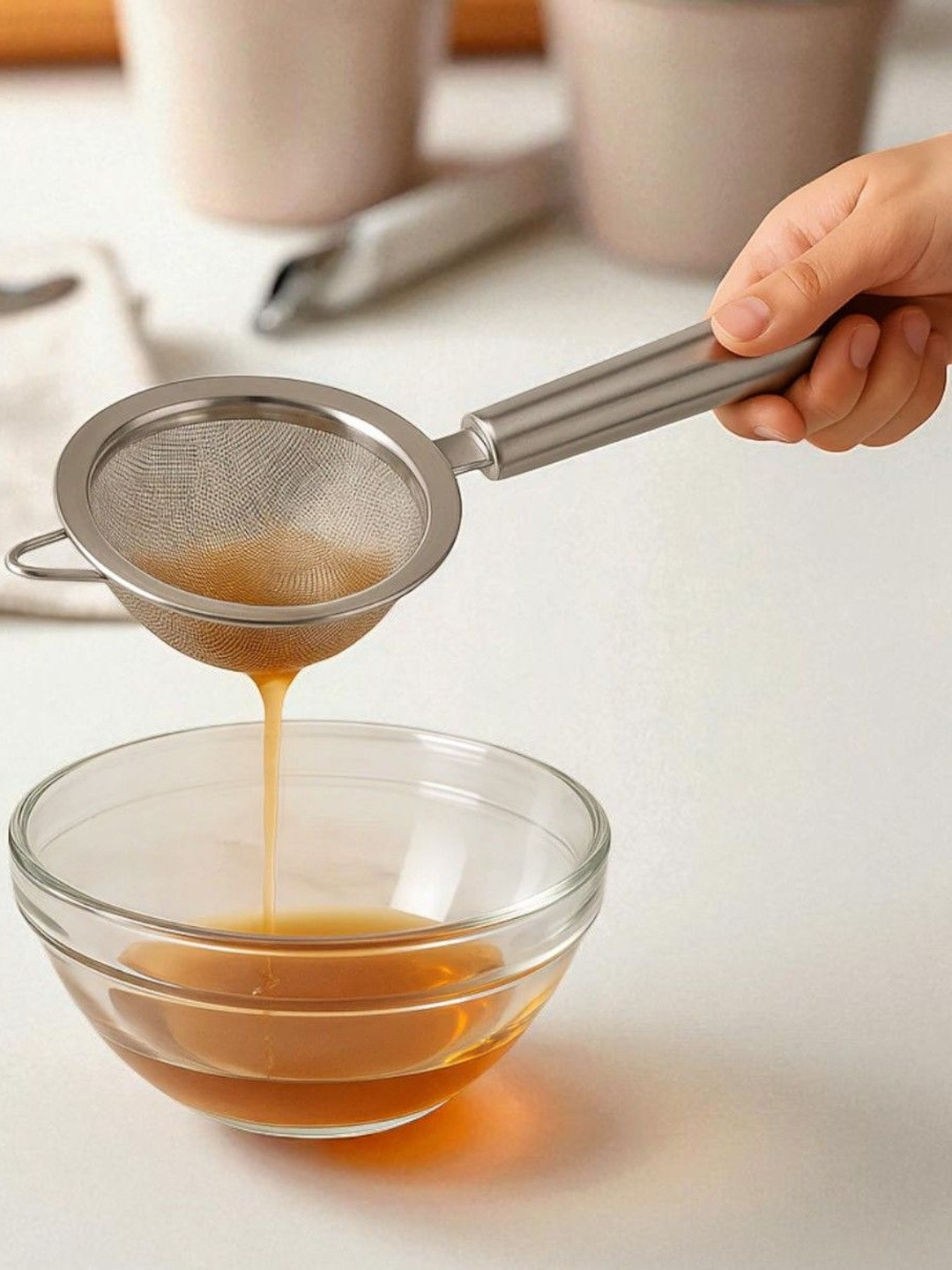 DeoDap Stainless Steel Mesh Strainer