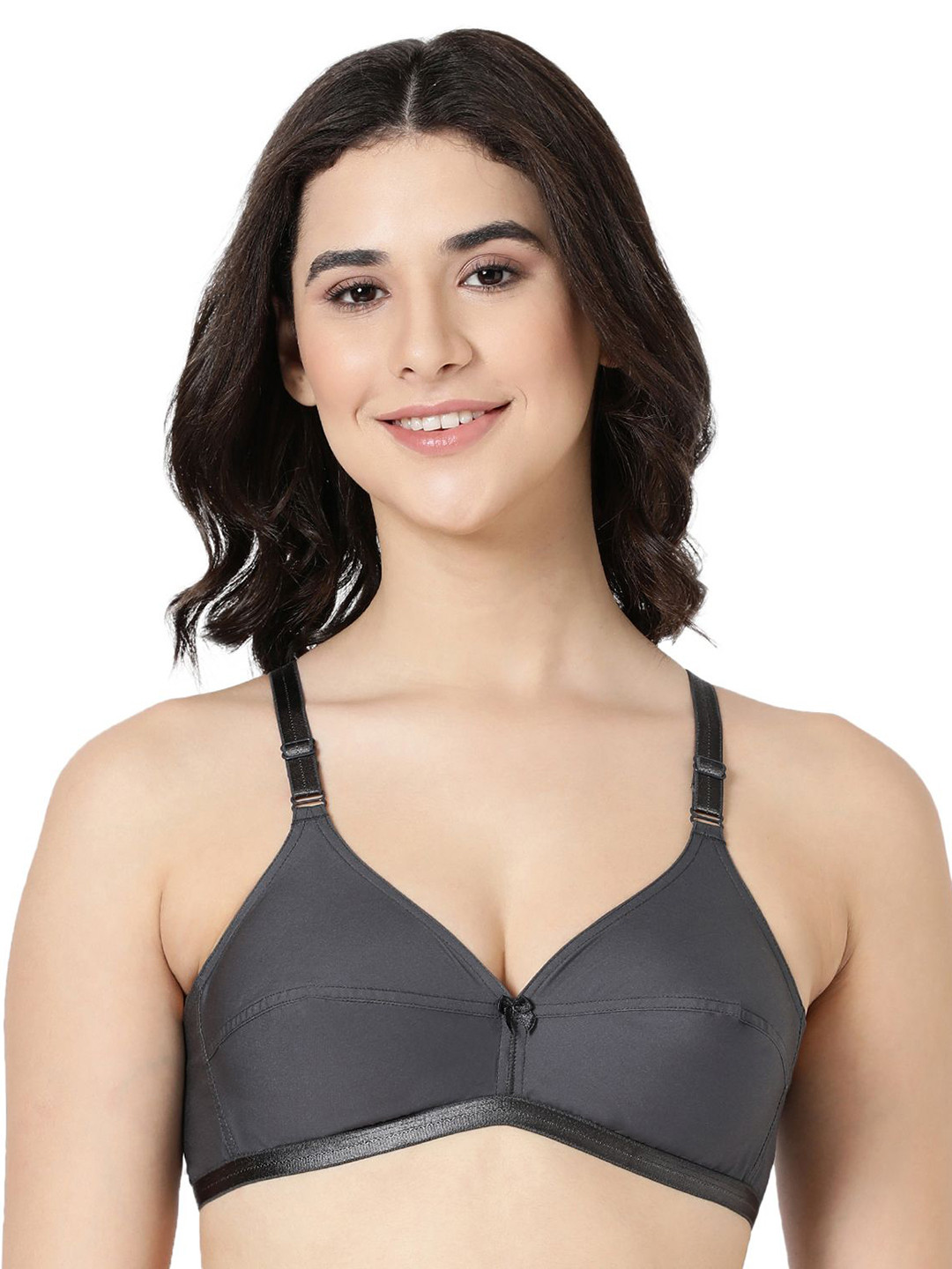 BLOSSOM Jasmine Women's Medium Coverage Non Wired Non Padded Woven Cotton Everyday Bra