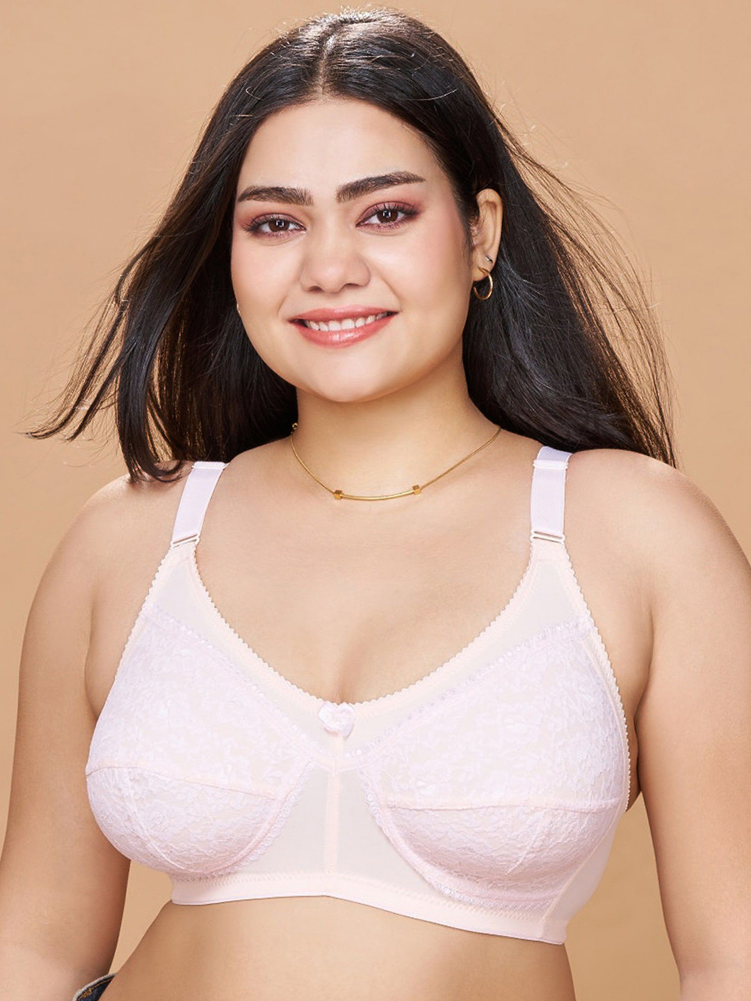 Sztori Lace Full Coverage Bra SZ-BH-BRA-006-Peach
