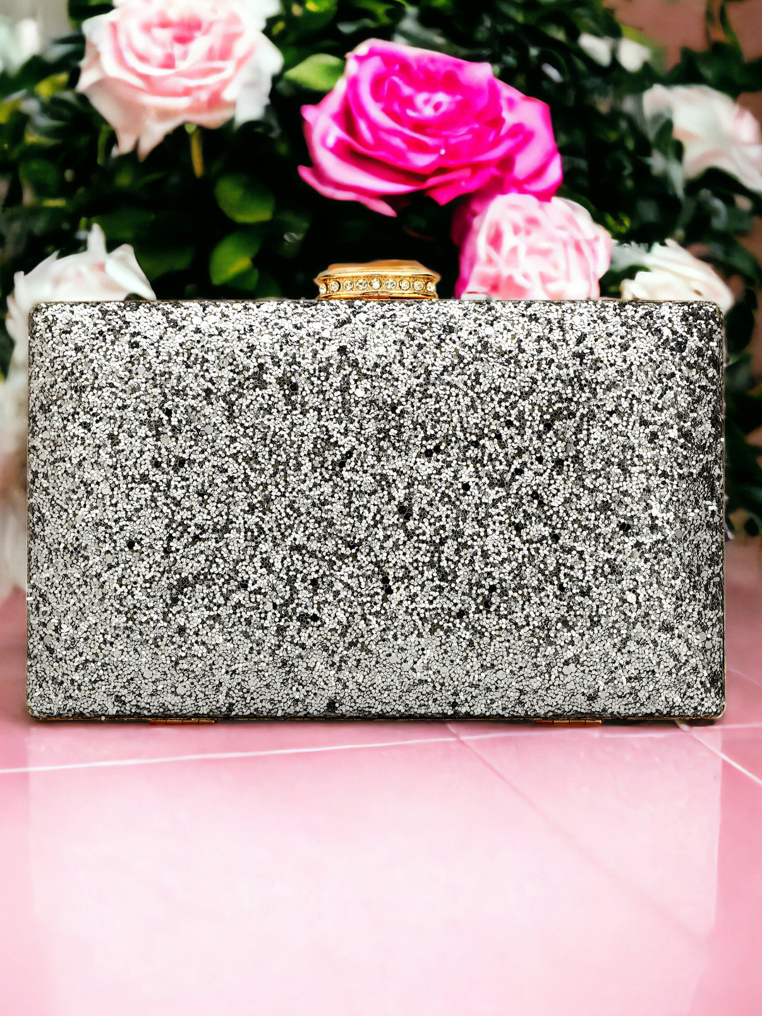 Toobacraft Embellished Box Clutch