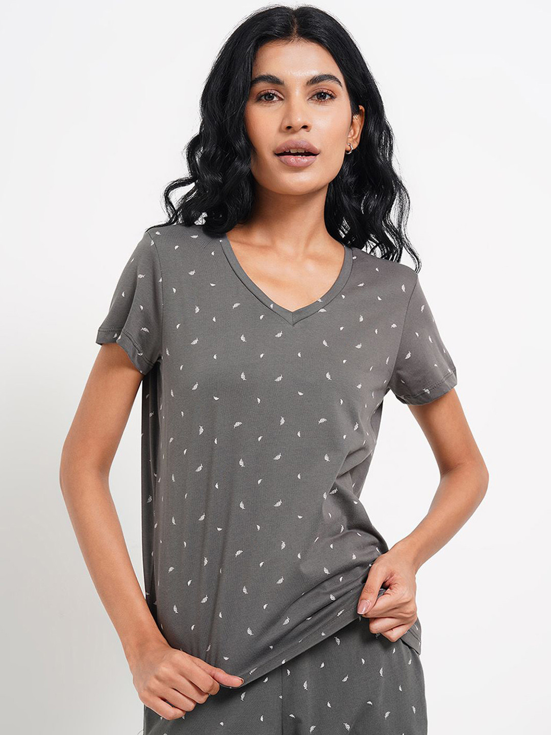 Dreamz by Pantaloons Women Pure Cotton Lounge T-Shirts