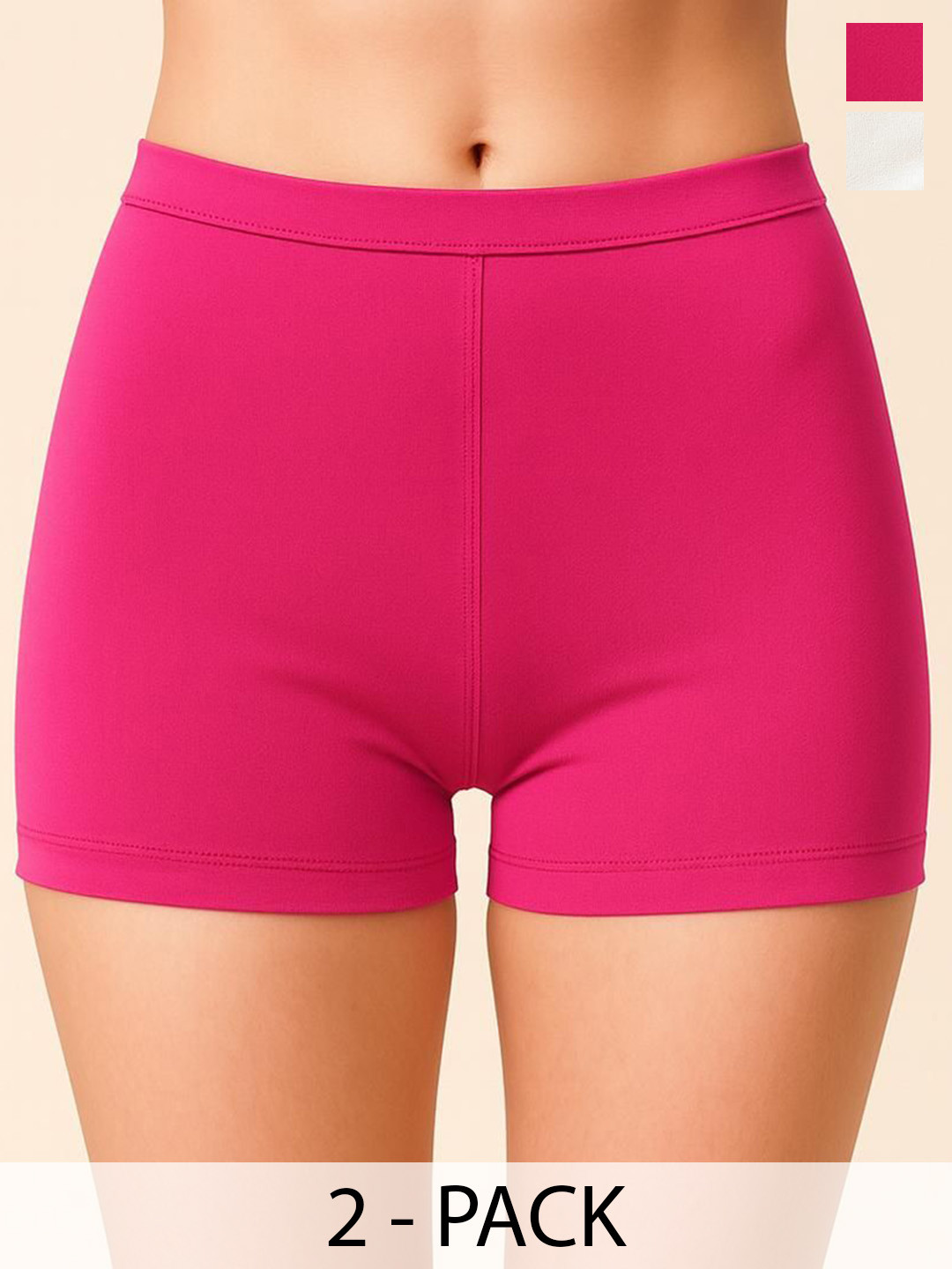 Apraa & Parma Women Pack Of 2 Slim Fit Cycling Soft Functional Sports Shorts